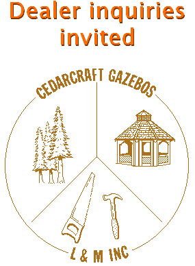 Cedarcraft Gazbeos / L and M circle logo